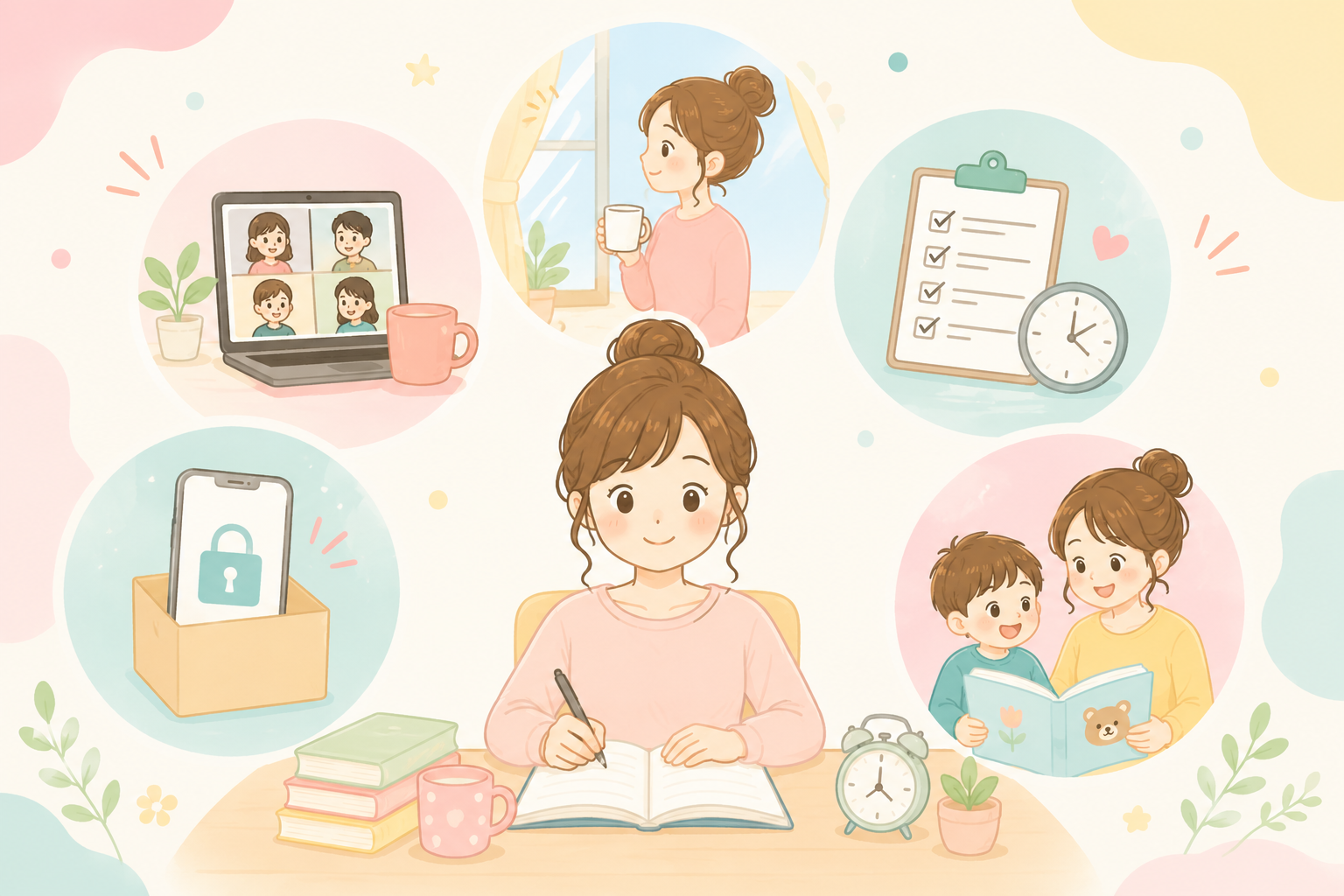 ママが勉強時間を作る5つの方法